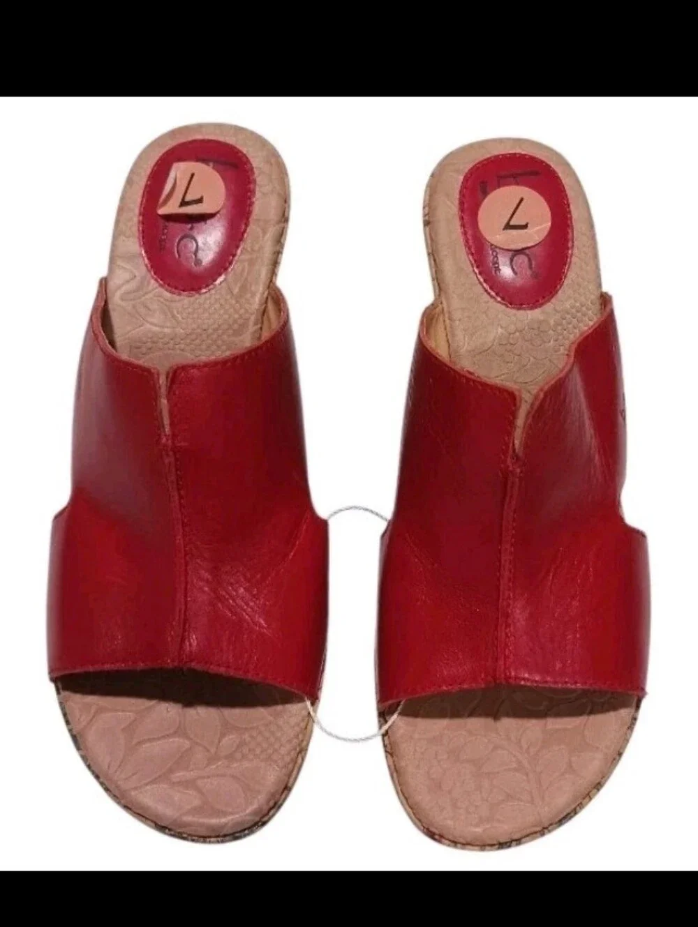 BOC Born Concept Cork Wedge Sandal Floral Lady Bug